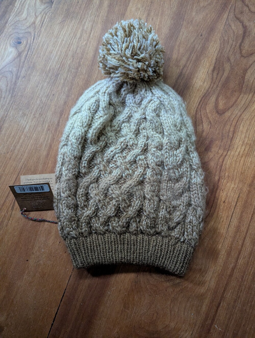 ✨NEW!✨Andes Gifts Fair Trade Ombre Autumn Winter Beanie with Pom Pom